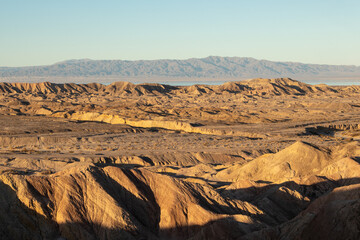 Fototapeta na wymiar Salton Sea Badlands View - California - March 2022