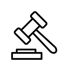 aukcja, licytacja, młotek, ikona