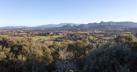 A view of wild landscape in Sardinia