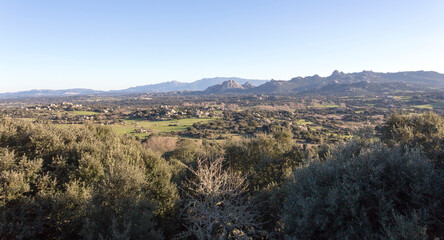 A view of wild landscape in Sardinia
