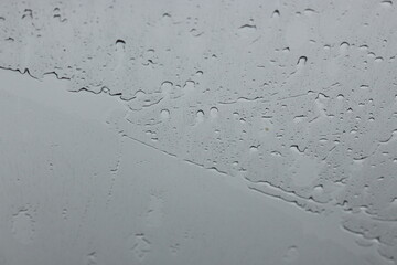 Raindrops on window