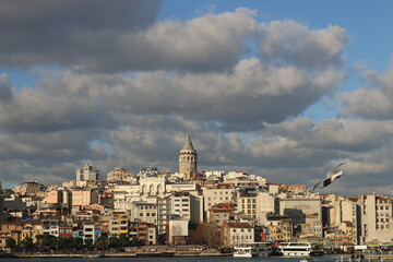Fototapeta na wymiar Istanbul and galata tower with its magnificent view