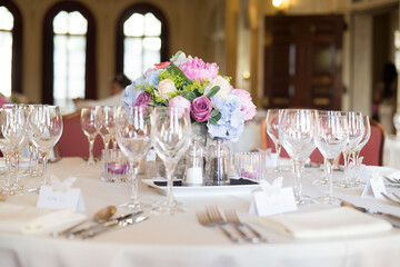 wedding reception table