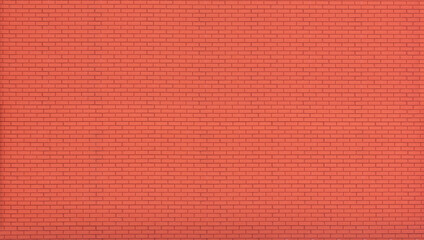 Background. Flat red brick wall