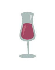 wine glass illustration