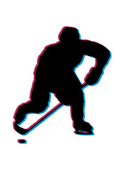 Fototapeta premium 3D Ice Hockey 