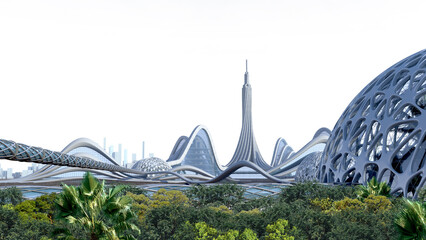 Futuristic city skyline architecture © 3000ad