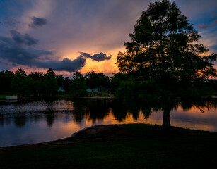 Beautiful Sunset on the Lake
