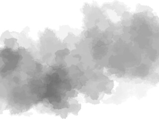 水彩テクスチャの背景素材　グレー　墨