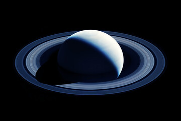 Planet Saturn, with rings. Elements of this image furnished by NASA