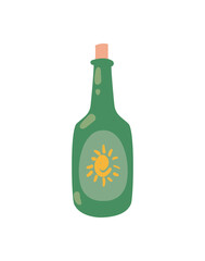 wine bottle illustration