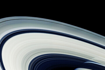 Planet Saturn, with rings. Elements of this image furnished by NASA © Artsiom P