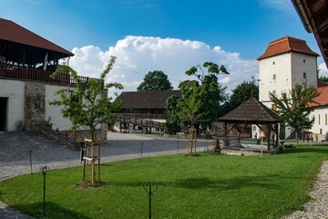 The courtyard of Silesian Ostrava castle