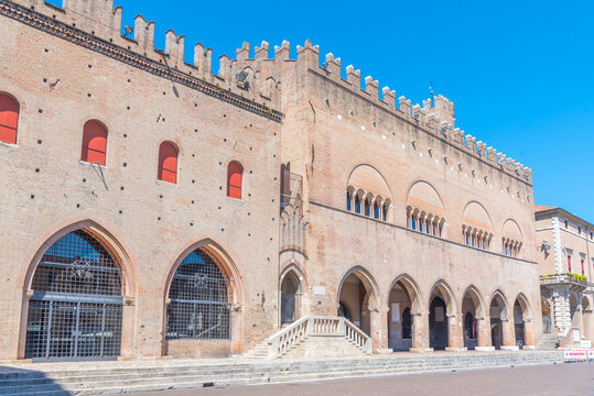 Palazzo dell'Arengo at piazza cavour in the italian city rimini