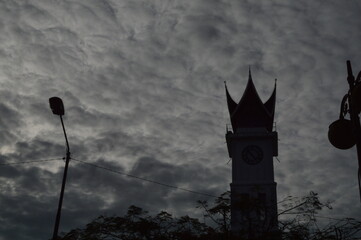 big ben with local wisdom, commonly called jam gadang