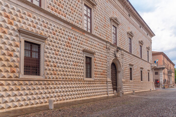 Palazzo dei Diamanti in Italian town Ferrara