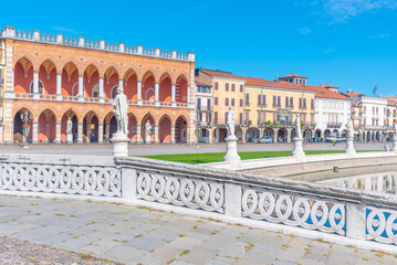 Loggia Amulea at Piazza Prato della Valle in the Italian town Padua