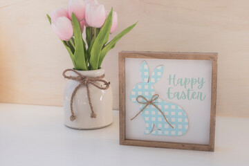 Wooden sign with the inscription in English 