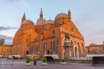 Sunset Over Basilica SantAntonio Italian