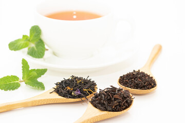 いろいろな紅茶の葉