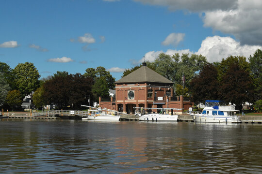 Visitor's Center At Waterford, New York At The Entrance Of The New York State Barge Canal System,