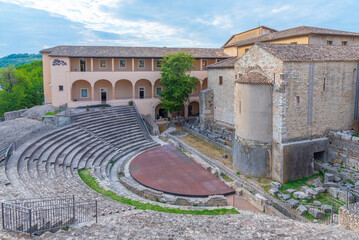Roman theatre in the Italian town Spoleto