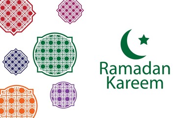 Ramadan Kareem Background Design. Vector Illustration.