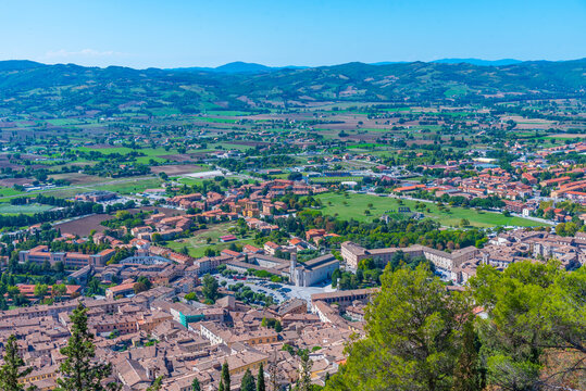 Funivia Colle Eletto in Gubbio, Italy