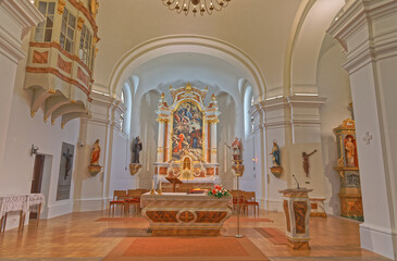 Vukovar Church of Saints Philip and James interior Republic Croatia