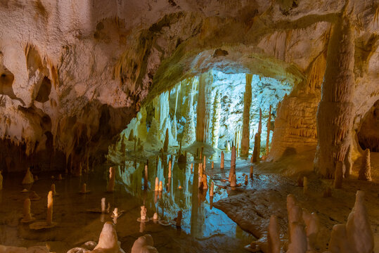 Grotte di Frasassi caves in Italy