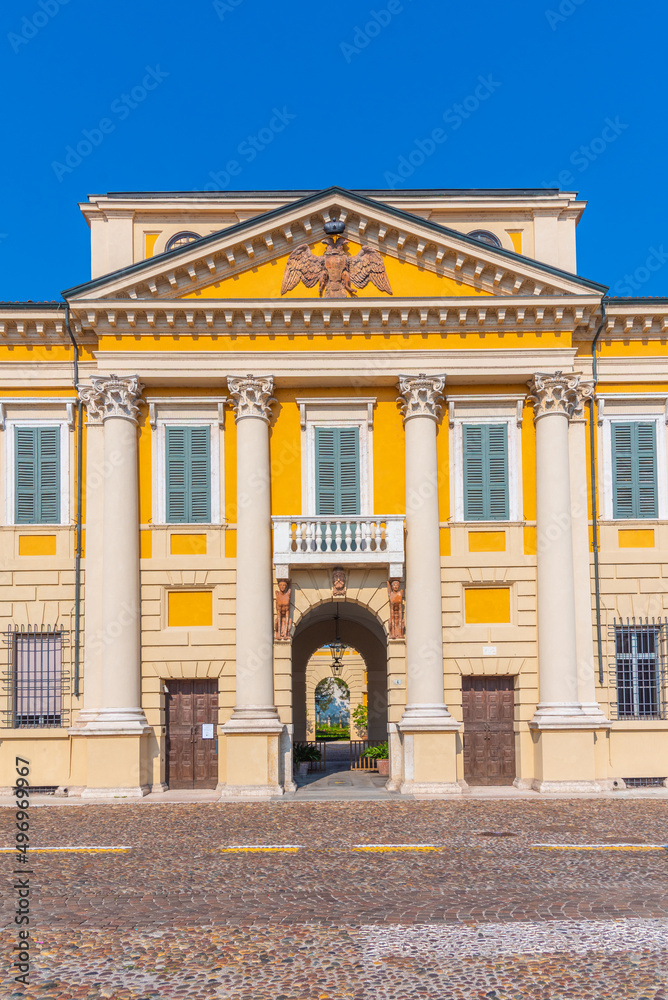 Poster museo di palazzo d'arco in italian town mantua