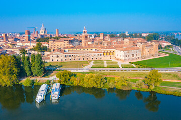 Cityscape of Italian town Mantua