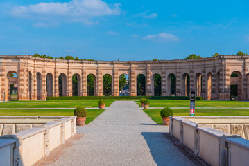 Inner courtyard of Palazzo Te in Italian town Mantua