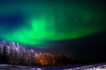 Northern lights in Hay River, NT