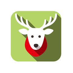 Christmas element flat icon design, vector illustration