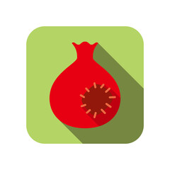 Christmas element flat icon design, vector illustration