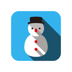 Christmas element flat icon design, vector illustration