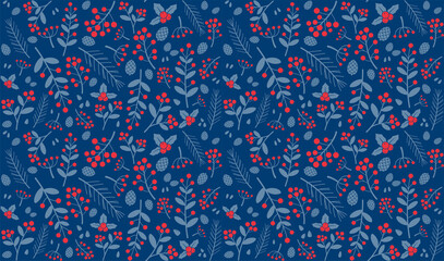 Christmas seamless pattern, illustration stock illustration