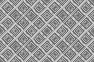 Seamless geometric ethnic fabric pattern, square composite pattern, fabric pattern design, carpet, wallpaper, curtain, cushion, clothing, wrap, batik, dark gray background