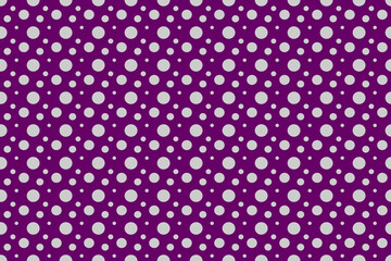 Seamless gray dot pattern pattern, for purple background.