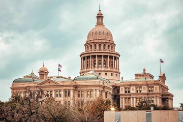 Fototapeta premium Downtown Austin Texas Capitol and Lake