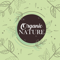 organic nature emblem