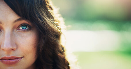 Youre your own better half. Cropped portrait of an attractive young woman feeling confident in a...