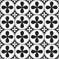 Black and white modern tile