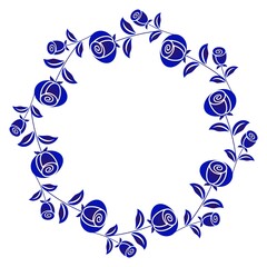 Obraz premium Floral round element
