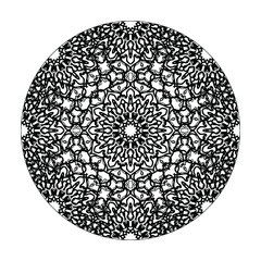 Hand drawn mandala. decoration in ethnic oriental  doodle ornament.