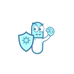 illustration of antibiotics, vector art.