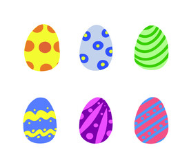 egg for easter hand drawn on a white background vector