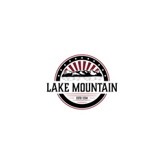 Mountain Lake Circular Logo Badge