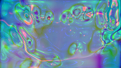 Abstract luminous multicolored liquid background.